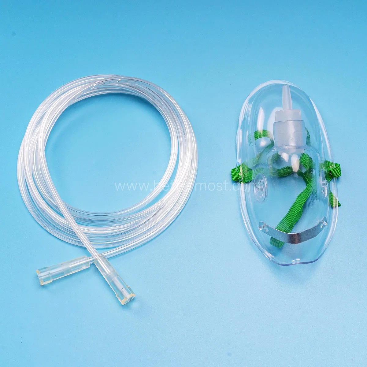 Máscara de oxigénio respiratório em PVC médico descartável de alta qualidade ISO13485 CE FDA
