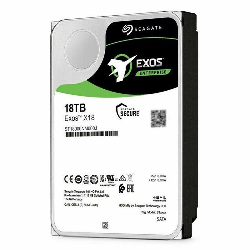 Seagate Exos X18 St18000nm001j 18tb St18000nm004j Hard Drive Internal SATA (SATA/600) St18000nm005j