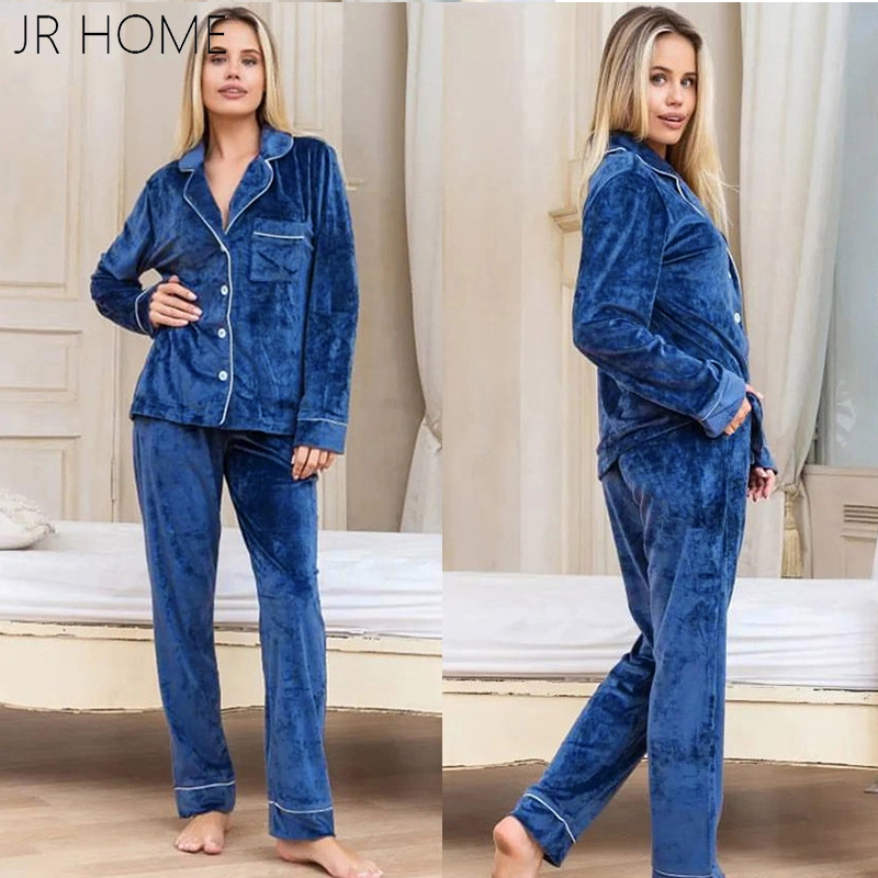 Luxury Velvet Pajamas Pajama for Women Woman Loungewear Coral Velvet Pajamas