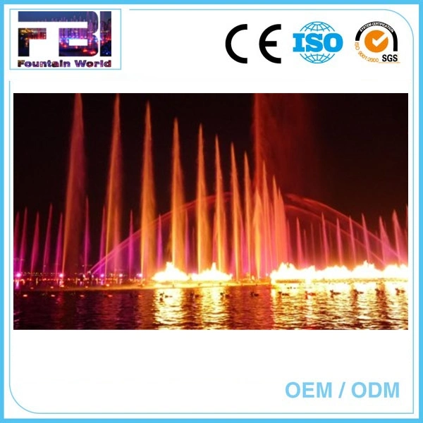 Outdoor 304 Stainless Steel Material Big LED Lights Floating Fountain