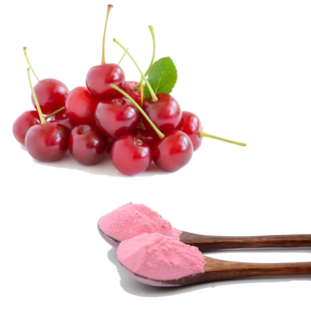 Pure Fresh Tart Sour Cherry Concentrate Juice Powder Rich Vitamins Solubility Clarity Tart Cherry Extract Powder Dietary