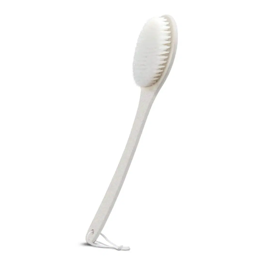 Brosse pour le corps à peau sèche et humide brosse pour le corps longue main Brosse de bain exfoliante pour le nettoyage du dos