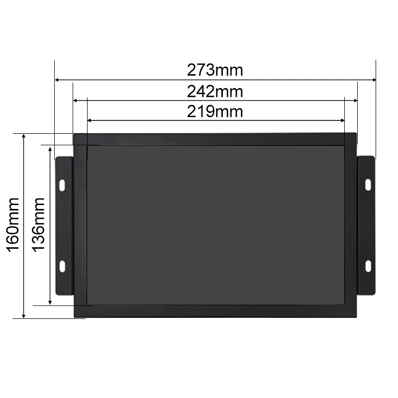 10.1" 10" Open Frame Embedded Panel PC with Wide Screen Mini Industrial Monitor Computer Metal Case