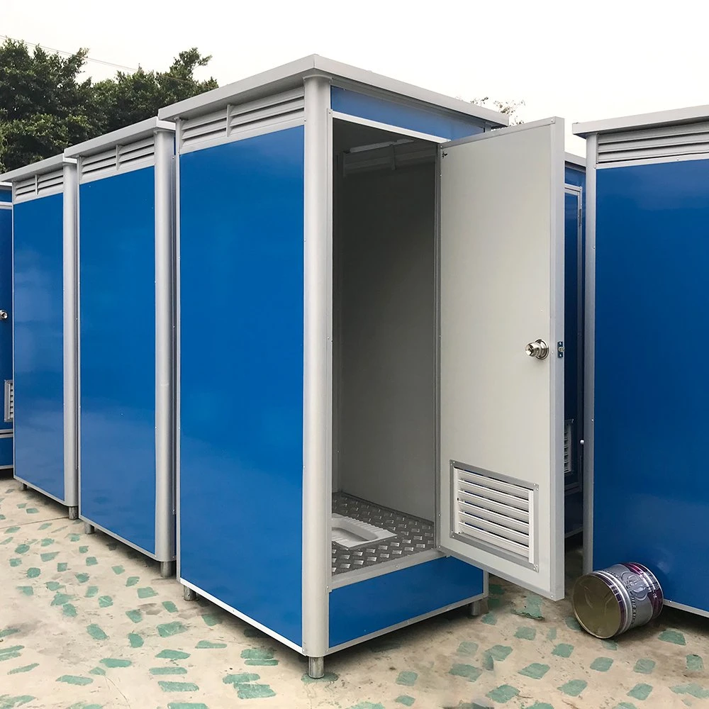 Cabina de ducha con wc el equipo de producción de compostaje, baños con sistema de lavado de su uso en exteriores para Nepal