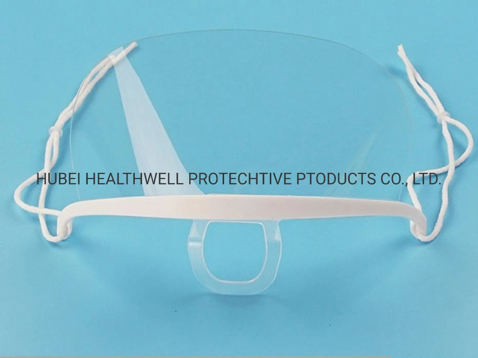 Disposable Clear Plastic Mask with Elastic Ear Band