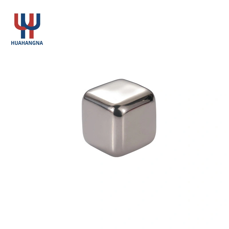 Metal Cubes Drinks Wine Whiskey Cooling Stone Whisky Cubes Food Grade Reusable 304 Stainless Steel Ice Cube