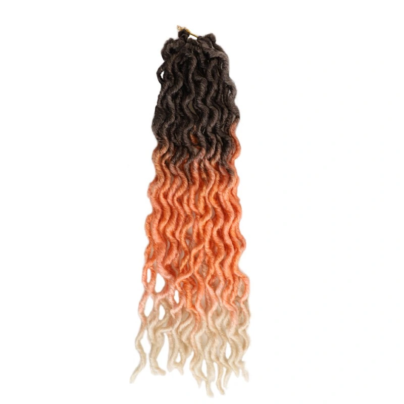 Vague d'eau de l'extension de la mèche de cheveux en crochet de haute qualité Wigs de Braid synthétique pour femmes noires