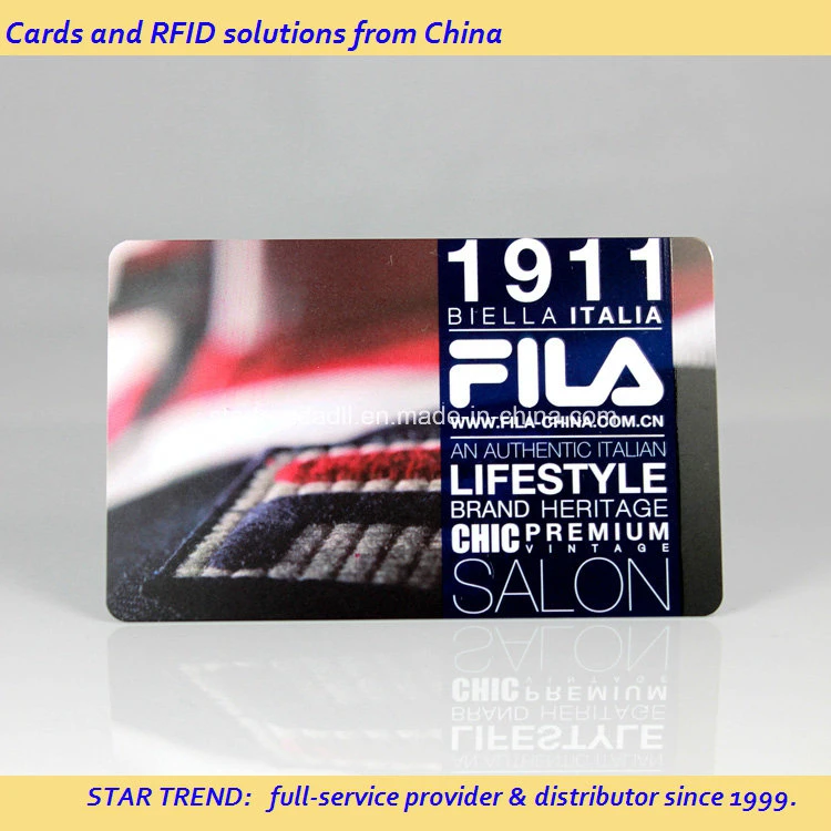 Plastic Loyalty Card with Magnetic Stripe (ISO 7811) for Club Member