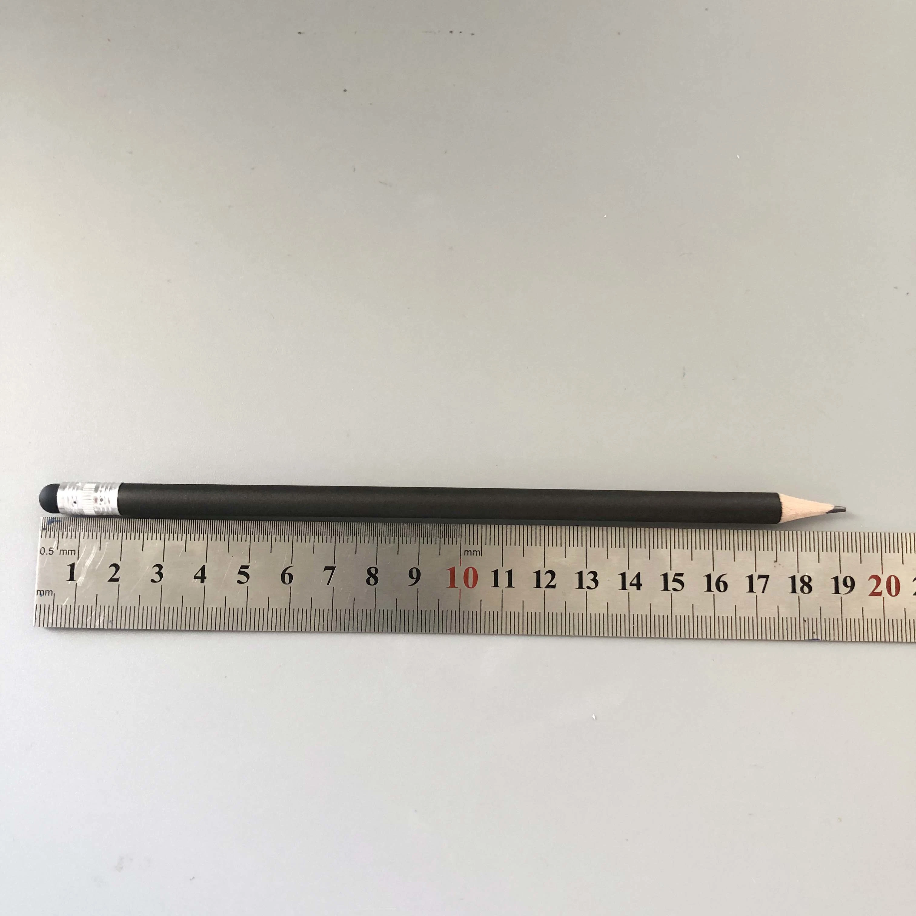 19cm Black Wood Pencil with Touchscreen Head