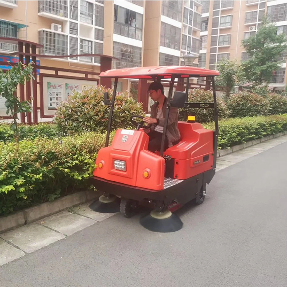 Commercial Outdoor Electric Ride-on Cleaning Equipment Road Vacuum Sweeper