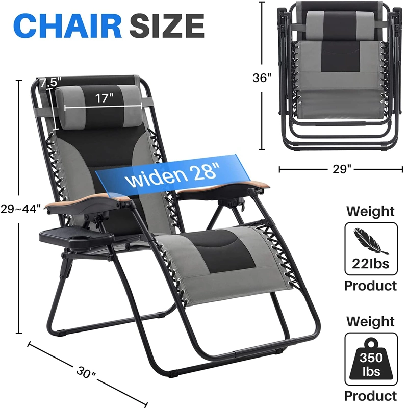 Folding Lounge Rocking Lightweight Reclining Sleeping Outdoor Cup Holder Padded Zero Gravity Chair