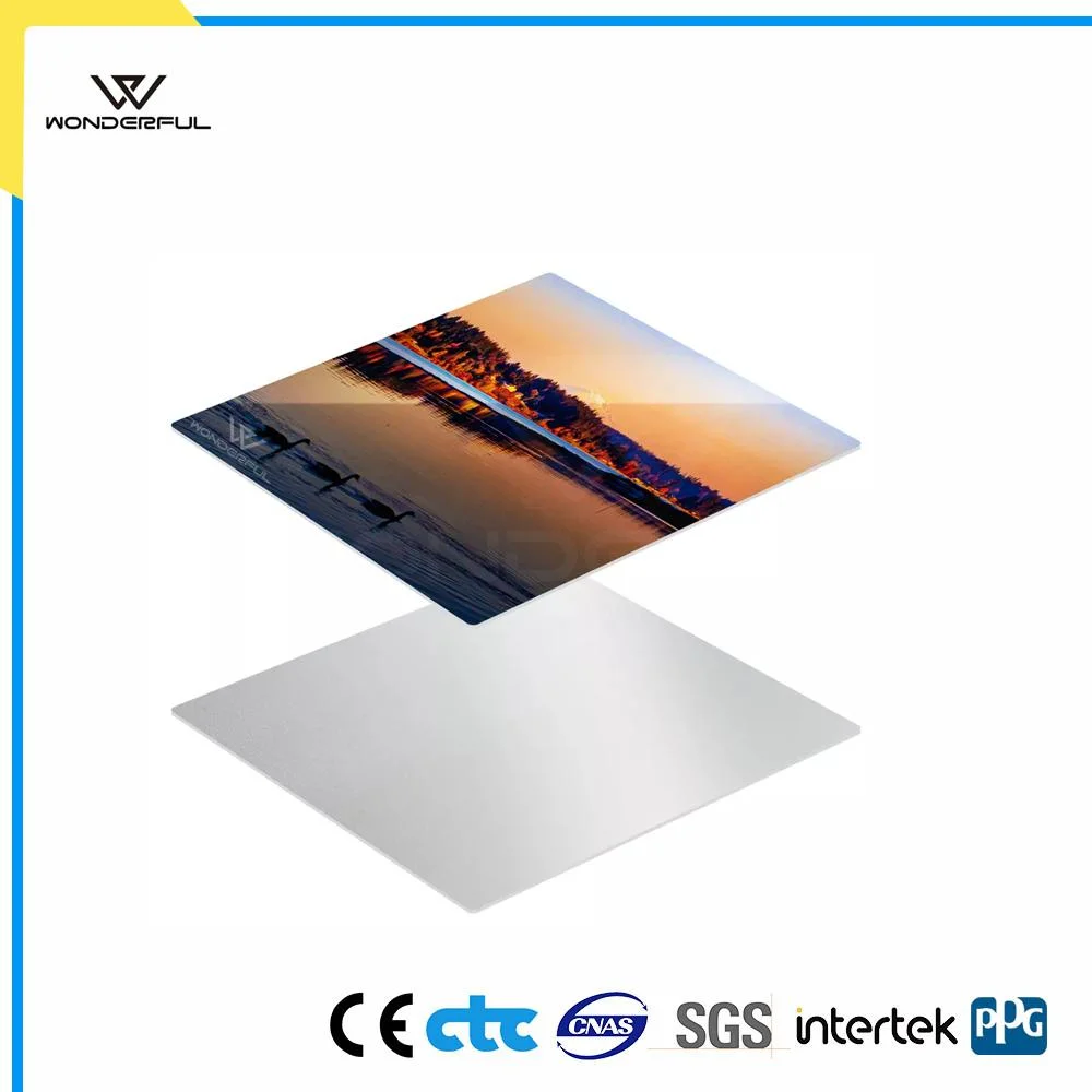 Single or Double Sided Coated Sublimation Aluminum Sheet with Fadeless Heat Press Printing