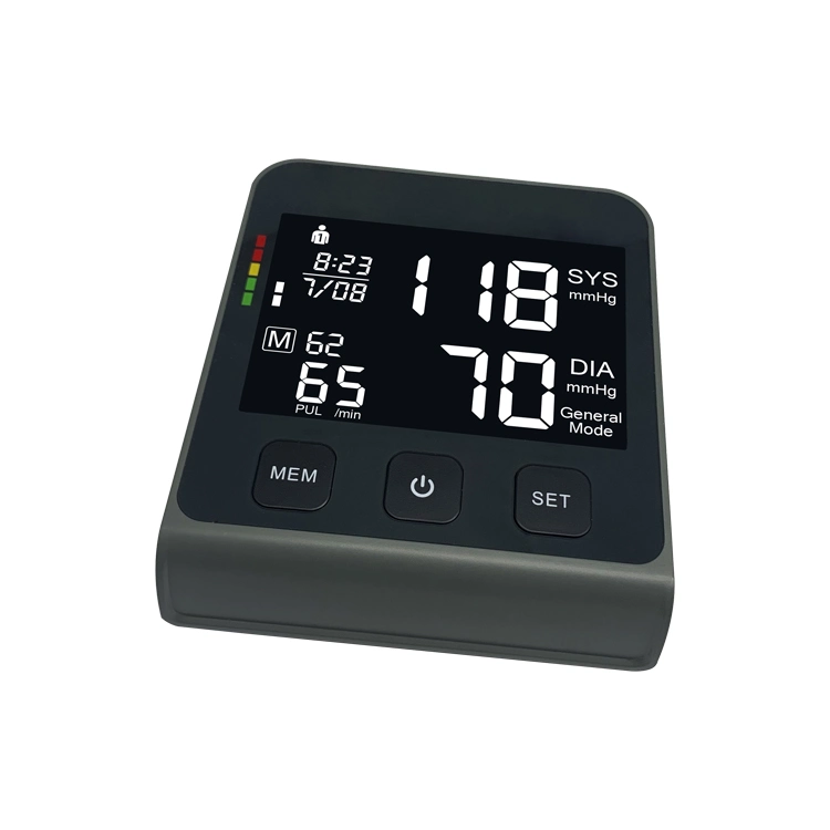 Un Tensiómetro ISO aprobado CE Bp Esfigmomanómetro Digital Máquina de monitores de presión Tensiómetro de brazo superior
