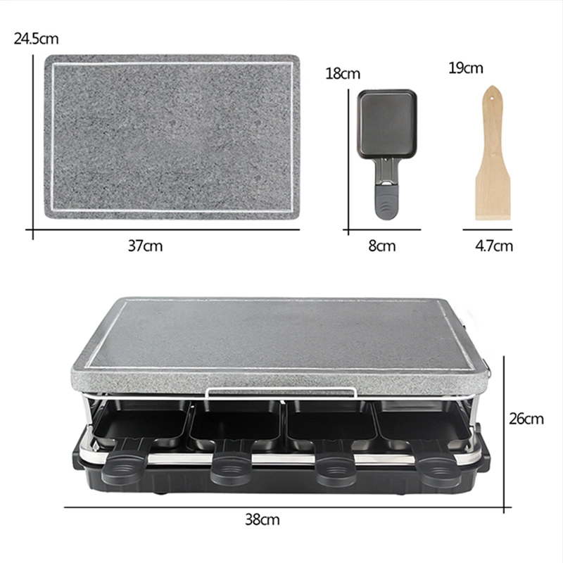 Estilo coreano Raclette grelhados sem fumo churrascos piscina Churrasqueira Elétrica