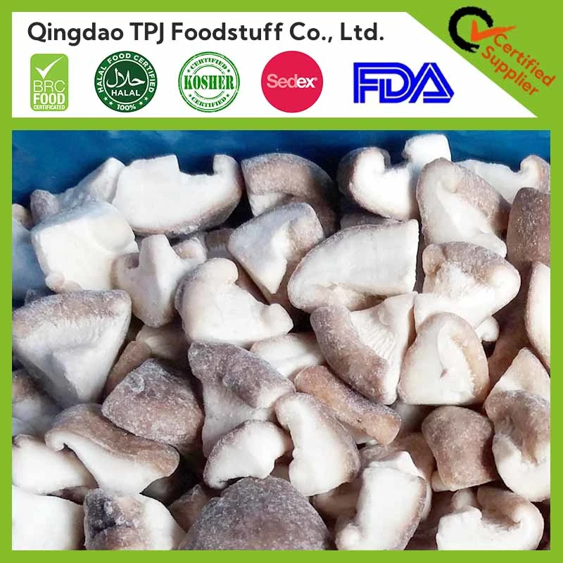 IQF certing Champignons Shiitake Pleurotus ostreatus triturado setas Shiitake congelado Hongo en los dados (grano de cubo semidúrelas)