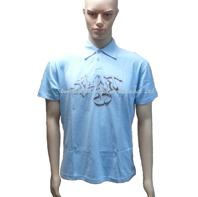 Jersey simple hommes Polo Shirt en bleu