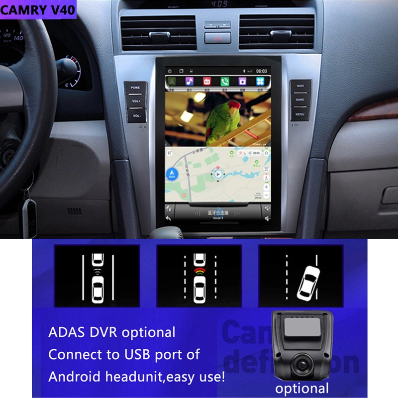 Silverstrong 10.4&prime; &prime; IPS, Tesla Android, Car GPS Navi, for Toyota Camry V40 2007-2011, Bluetooth, Multimedia, Fit Auto AC Only