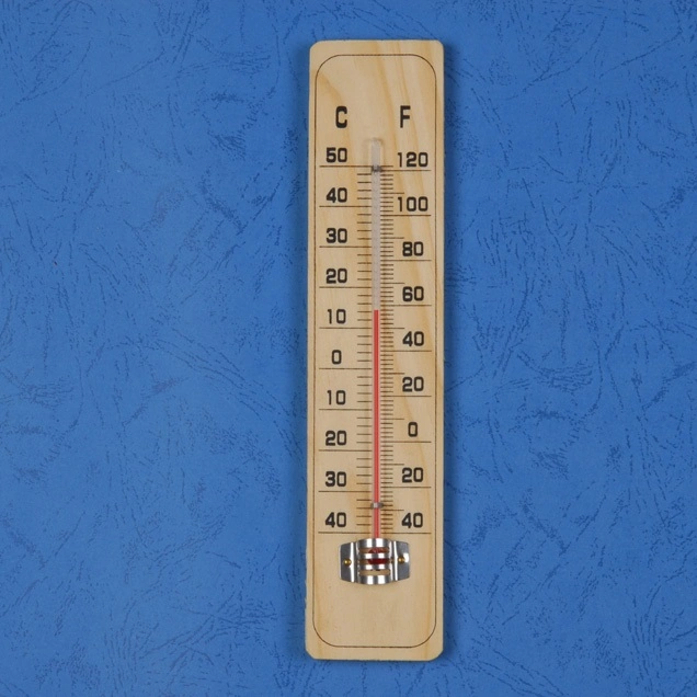 Wooden Indoor Wall Mounted Outdoor Thermometer