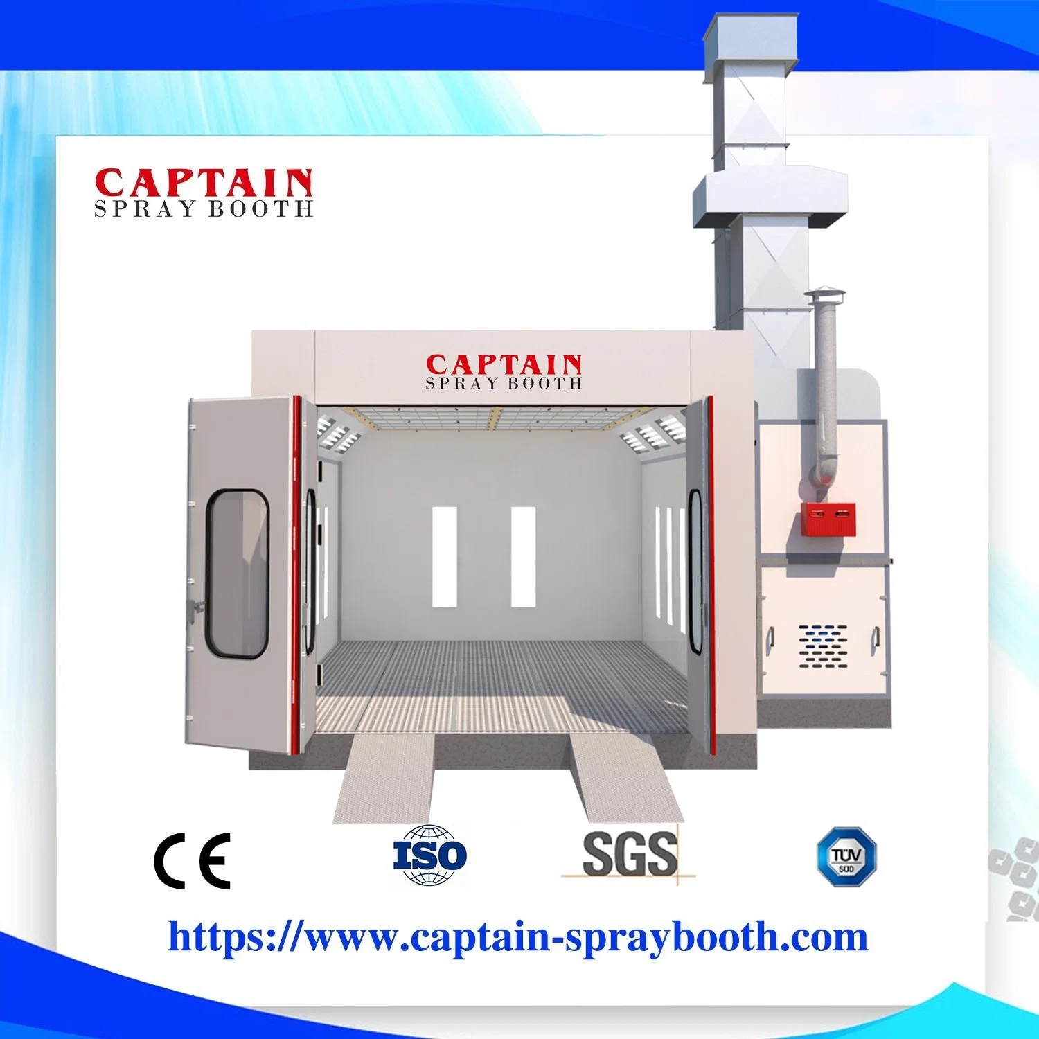 Spray Booth Gas LPG Burner Paint Spray Chamber Garage Equipment Powder Coating Painting Equipment Powder Coating Equipment