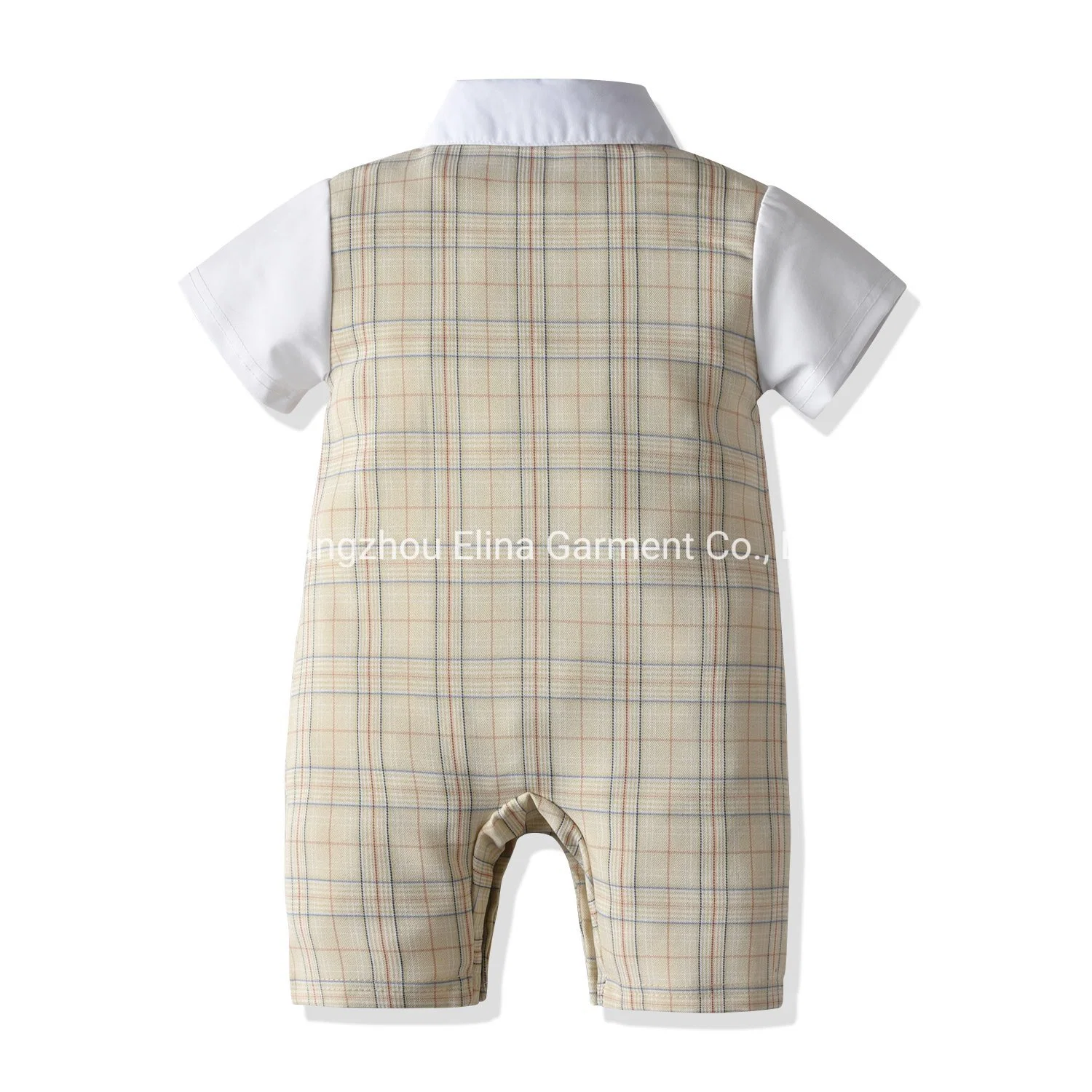 New Summer Gentleman Short-Sleeved Handsome Cotton Romper Newborn Baby Clothes Boys Wear