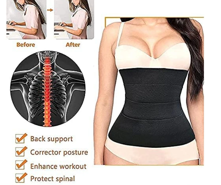 Amazon Hot Selling Women Snatch Me up Bandage Wrap Waist Trainer Waist Wrap