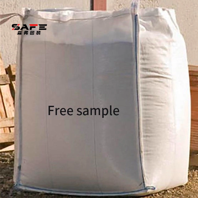 100*100*110 Four-Sling Bottom Bag with Inner Film Ton Bag Industrial Chemical Cement Jumbo FIBC Bag