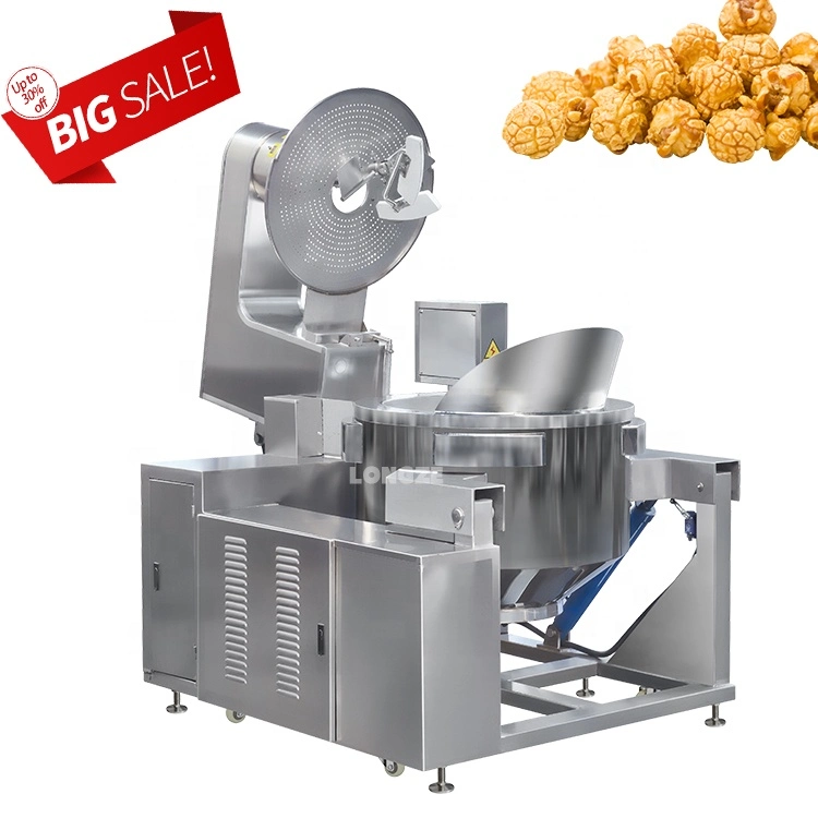 Large Capacity Industrial Automatic Caramel Popcorn Making Machine for Sale