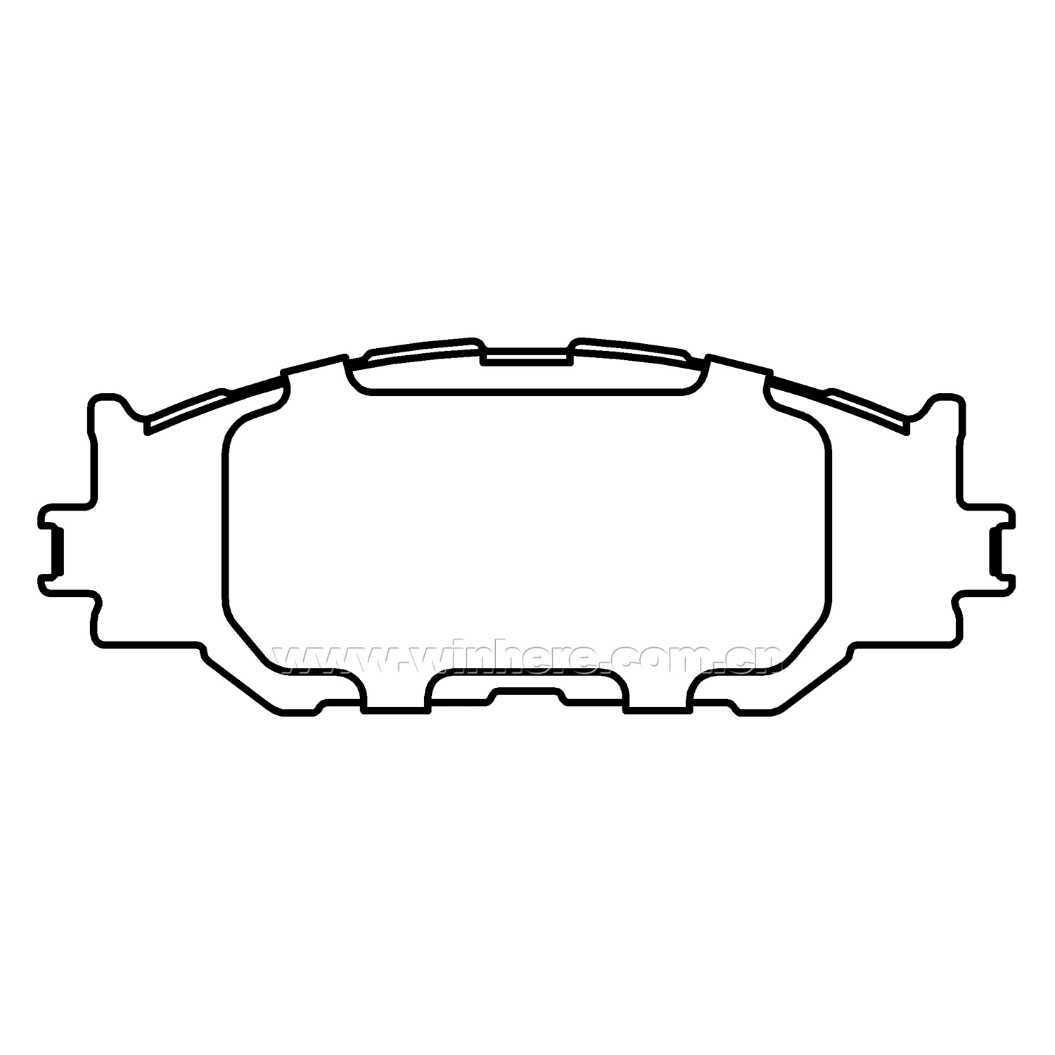 partes separadas Non-Asbestos Auto pastilha de travão dianteiro para OE#0446553020 ECE R90