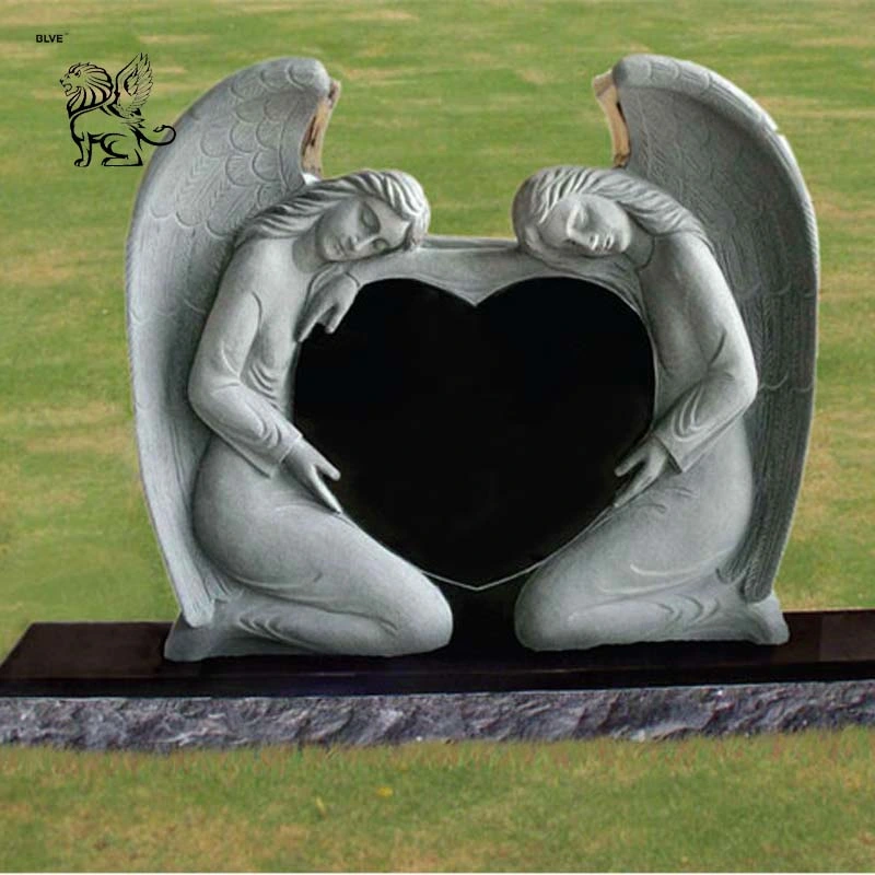 Heart Design Hot Sale Monuments Stone Classic Weeping Angle Gravestone Mty-08