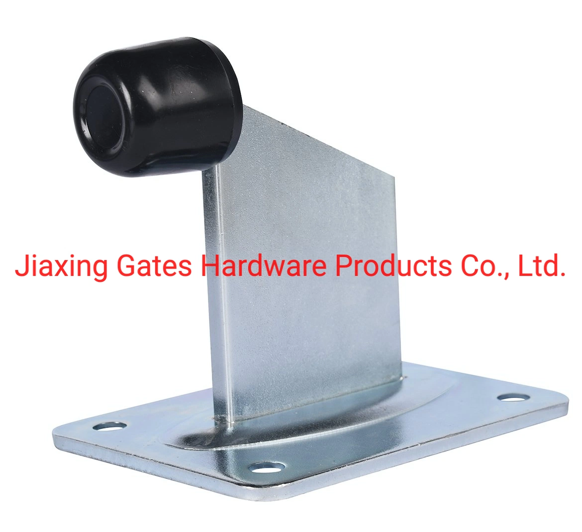 White Silver Zinc Plated Swing Gate Stopper Gate Stop