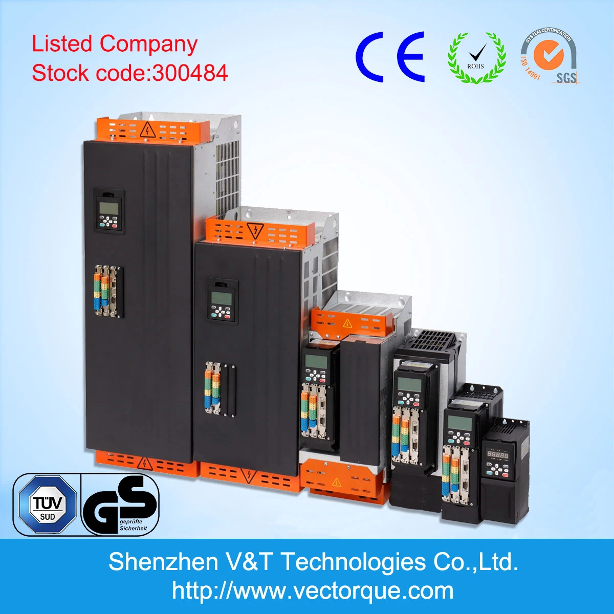 Vts300 5.5kw V/F Vector Torque Control with Encoder Feedback VFD