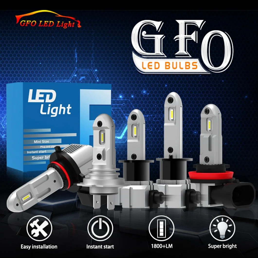 GVIEW GFO H1 H4 H7 H8 H11 H10 9005 9006 LED Auto Fog Light All Car