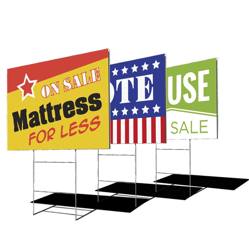 Proplex, Twinplast, Corriflute and Corriboard Yard Sign for Advertising, Election and Warning