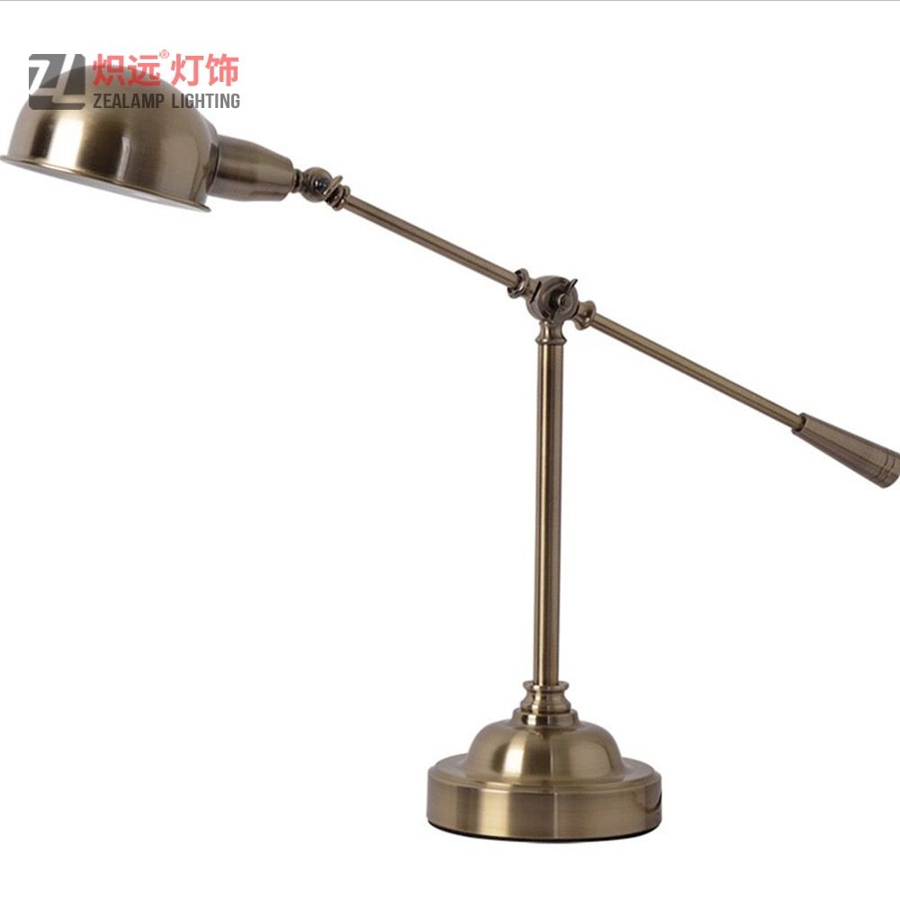 Portable Studying Adjustable Bedside Lamp Metal Table Lighting