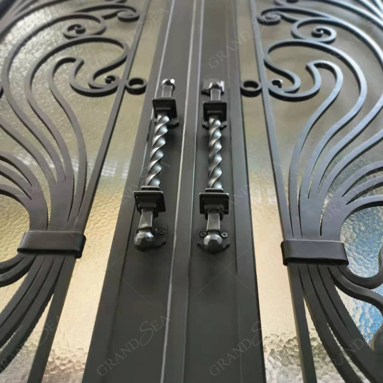 Very Strong Quality Front Doors Aluminum Double Security Entrance Door for Villa