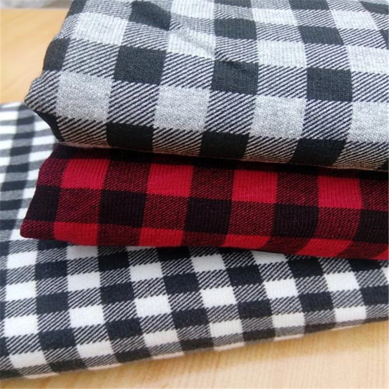 Hochwertige Baumwolle und Leinen Stoff Farbe Plaid atmungsaktives Shirt Stoff