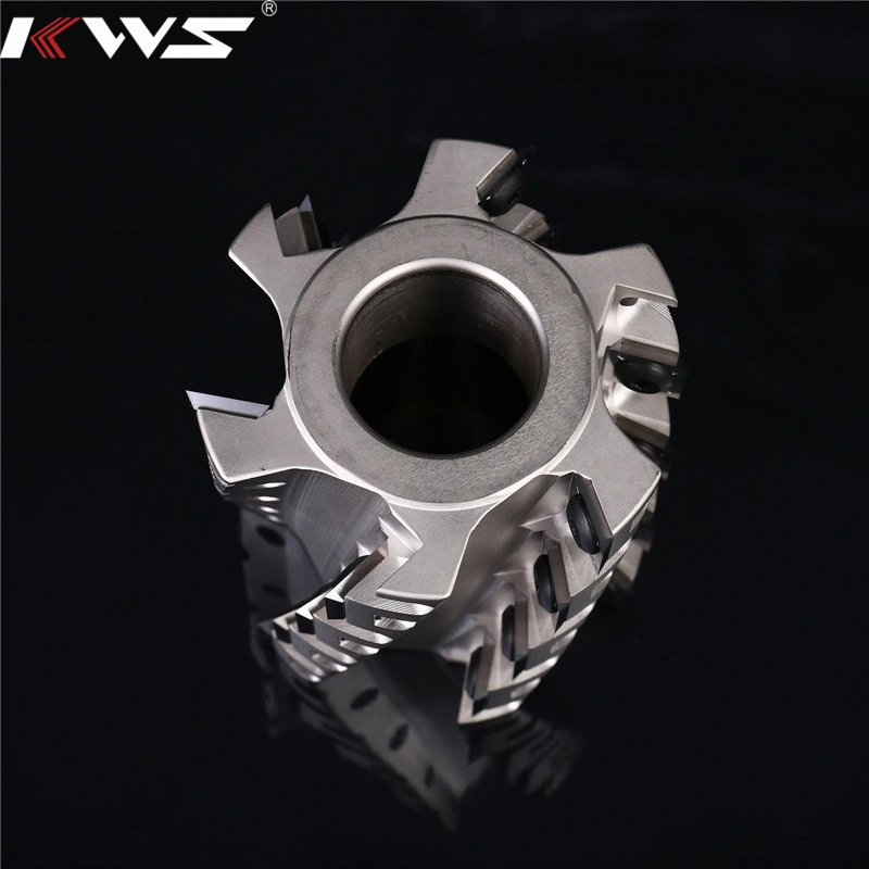 Kws espiral helicoidal de aplanar la cabeza de corte para madera de alto rendimiento de corte tipo Throw-Away espiral de la madera la cabeza de corte