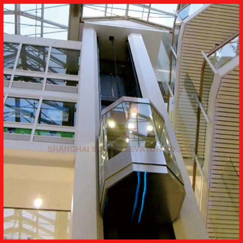 High Speed Full Glass Sightseeing Panoramic Elevator