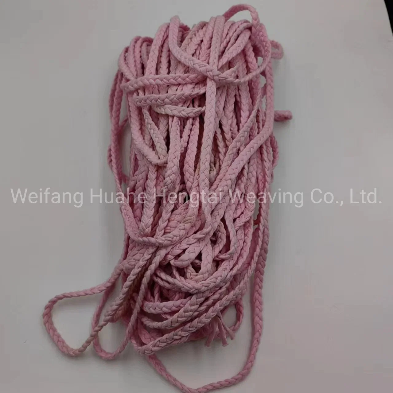 Factory Direct Sales of Three-Strand Colored Cotton Rope Shoes and Hats Accessories