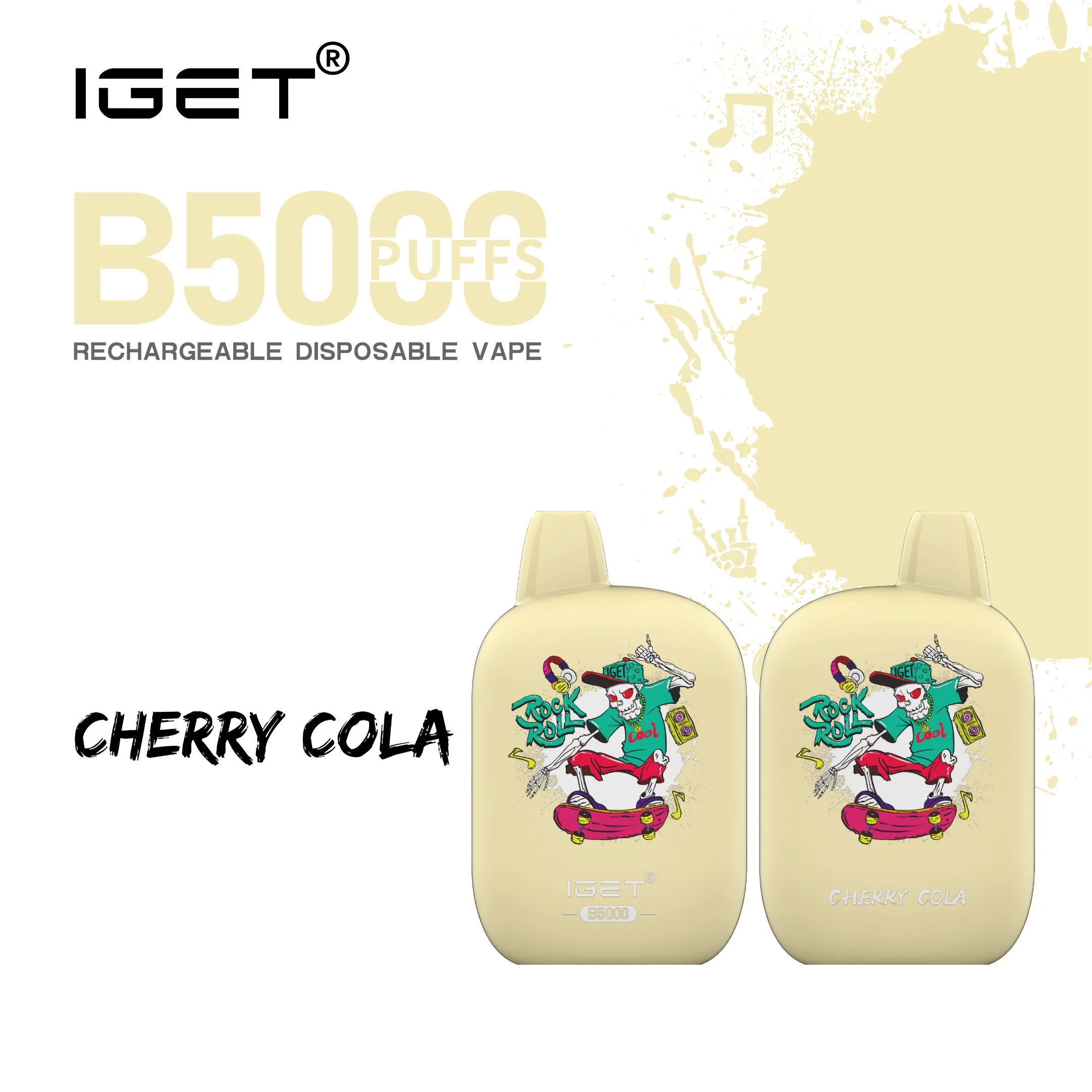 Hot Sale US Popular Iget B5000 Disposable/Chargeable Vape Disposable/Chargeable E Cigarette