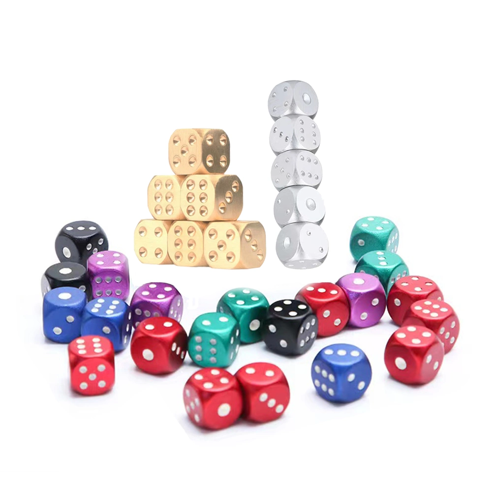 Hvs Drawing Custom CNC Machined Turned Custom Alloy Colored Aluminum Metal Dice Manufacturers