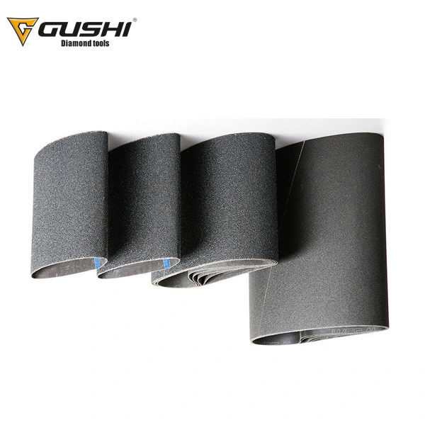 Gushi Abrasive Tools 40-400 Grit Waterproof Abrasive Roll Sanding Belt for Metal Polishing