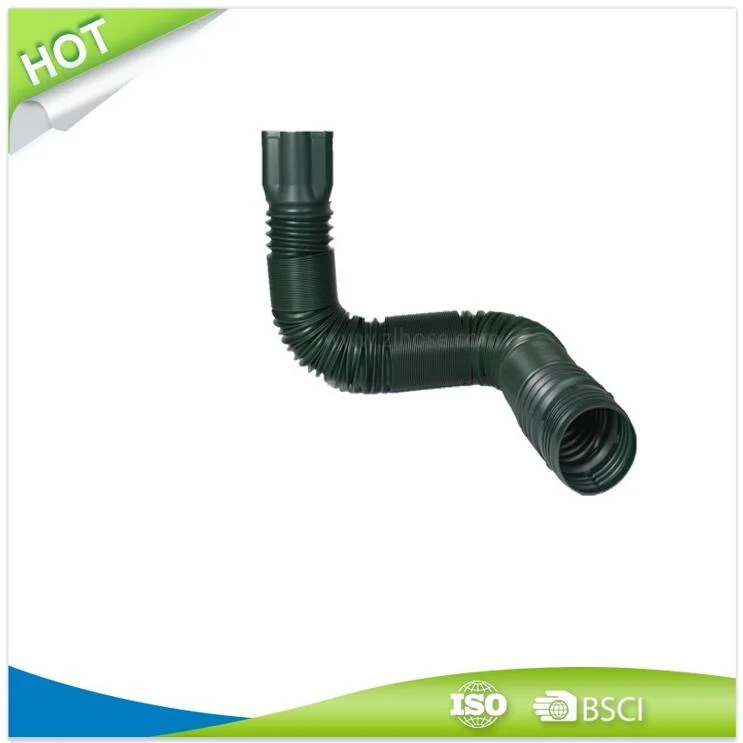 Flexible Drain Downspout Extension Home Rain Pipe Spout Gutter Rain Brown PVC Pipe