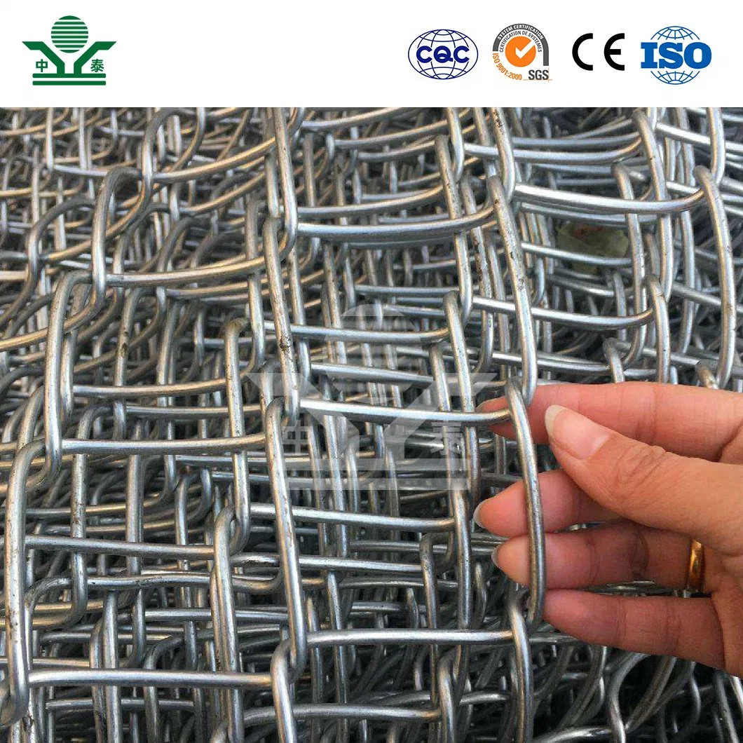 Zhongtai 1X1 Chain Link Fence 3 Inch 75mm 12.5g Chain Link Fence China Suppliers Chain Link Fencing Mesh