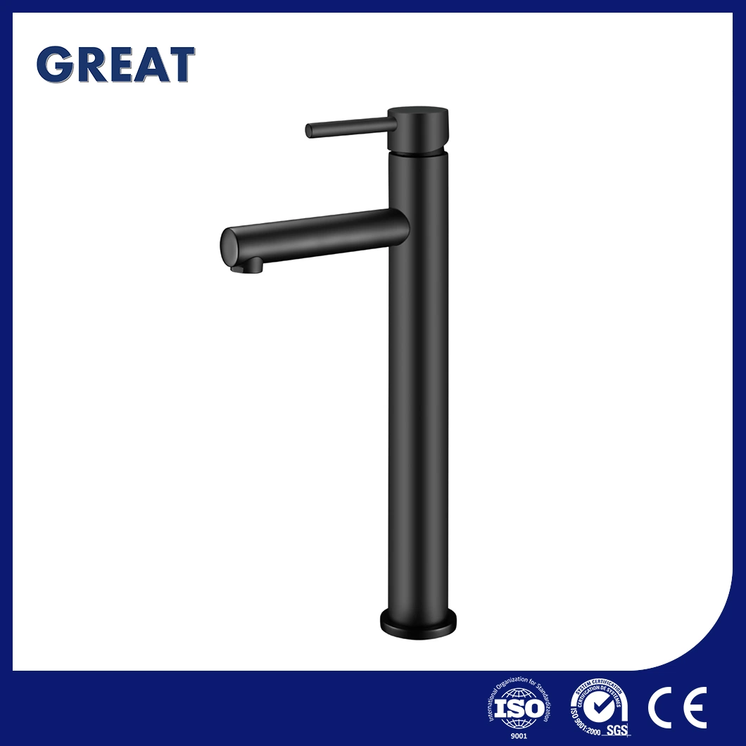 Great Bathroom Faucet Factory Matte Black Vessel Sink Faucet Gl32111bl321 Matt Black High Single Lever Basin Faucet China Chrome Polished Plating Cera Basin Tap