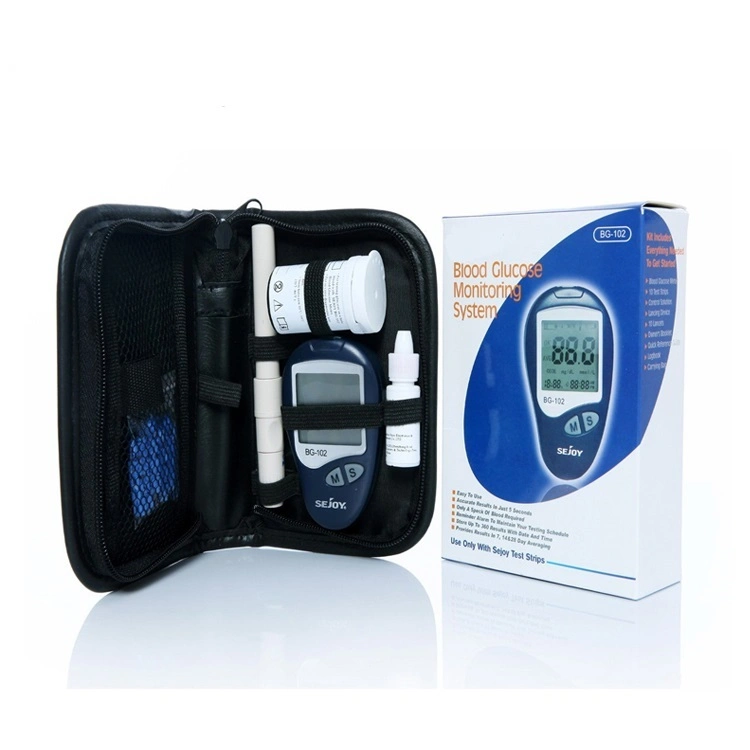 Household Blood Glucose Meter Device Code-Free Blood Glucose Monitor with Digital Hospital Glucometer Strips