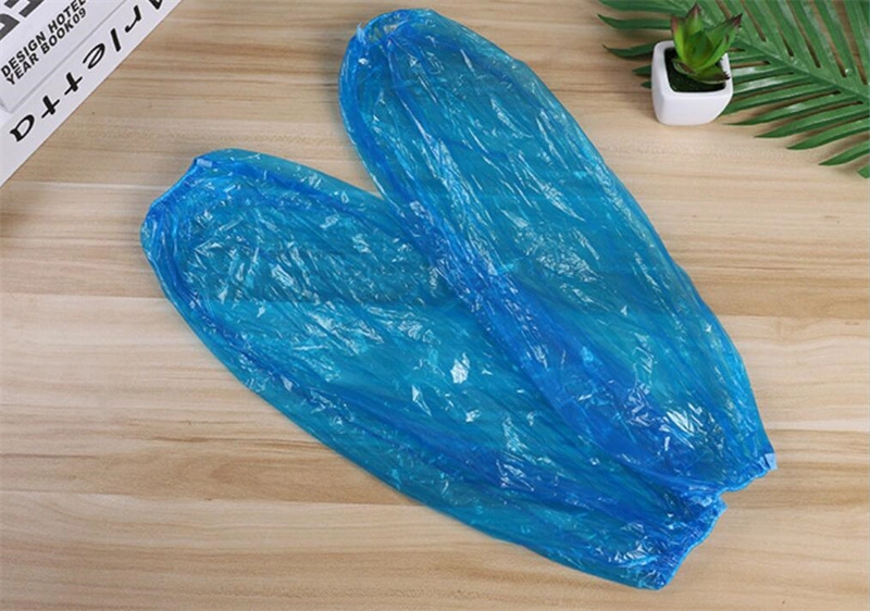 Factory Direct Sales Dustproof Thickened Blue PE Disposable Oversleeves