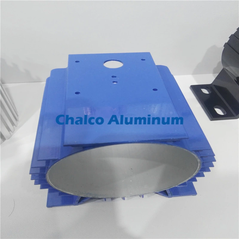 6063 Air Cooling Color Anodized Surface Aluminum Motor Shell