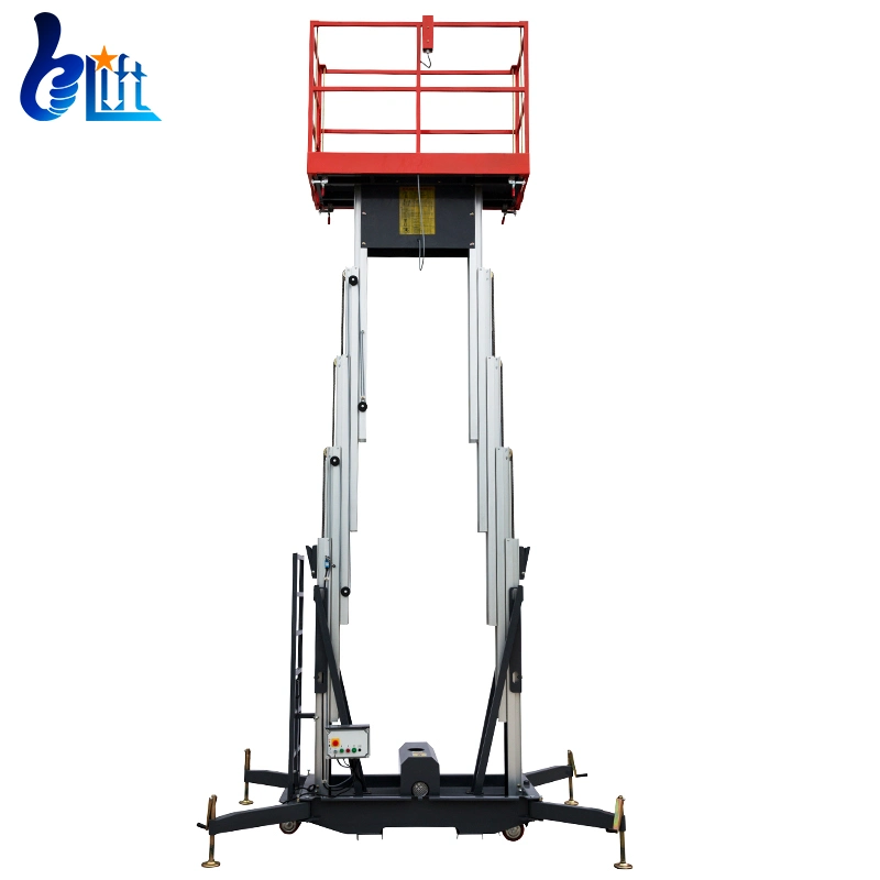 200kg 12m Aluminum Aerial Work Platform Sky Lift Man Lifts