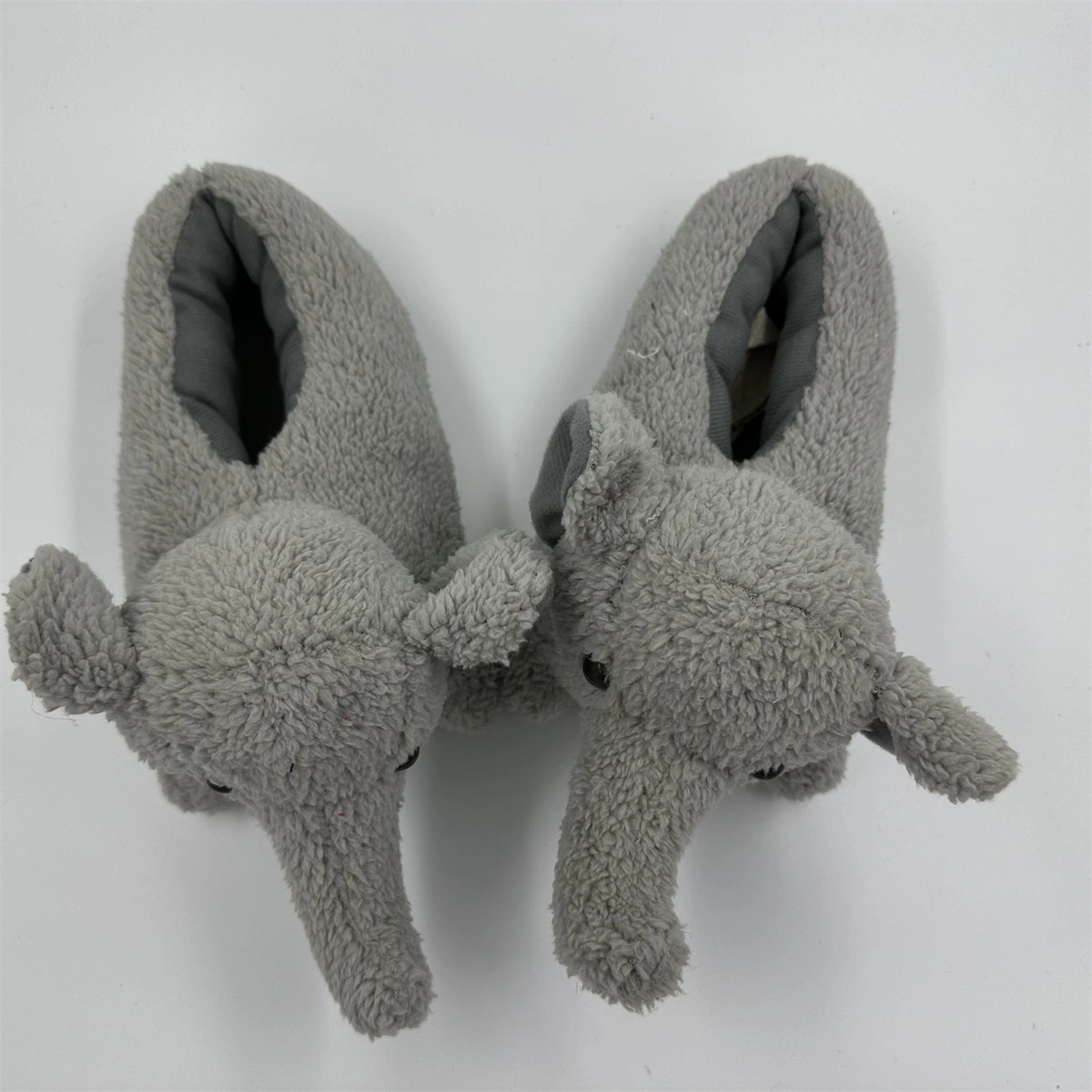 Cute Elephant de nariz larga Invierno Plush Interior sin cordones Cartoon zapatos